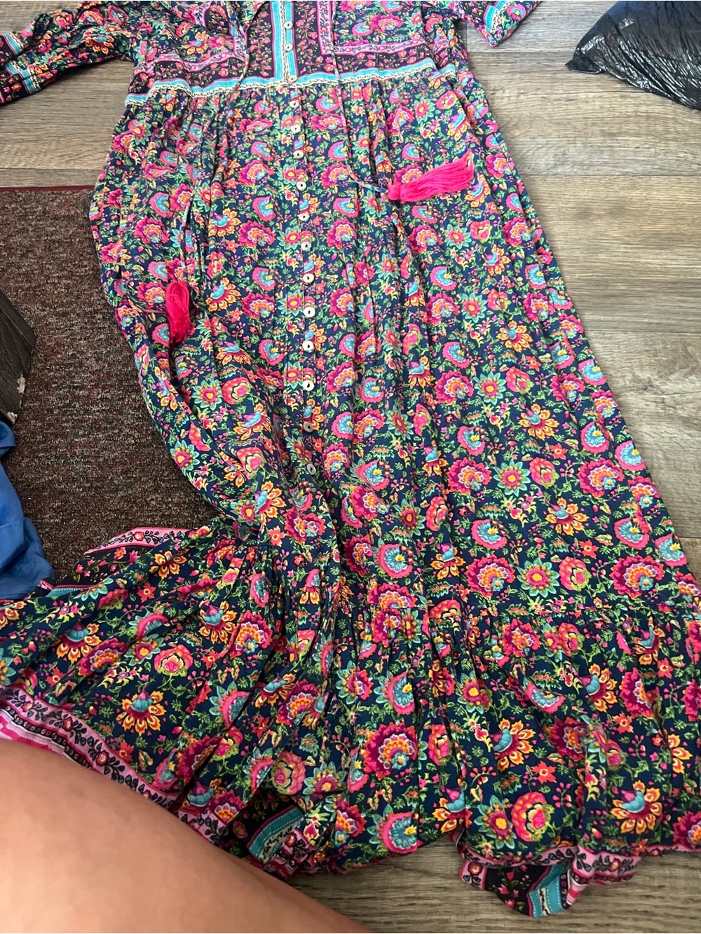 Natural life floral maxi dress size small - Picture 6 of 15